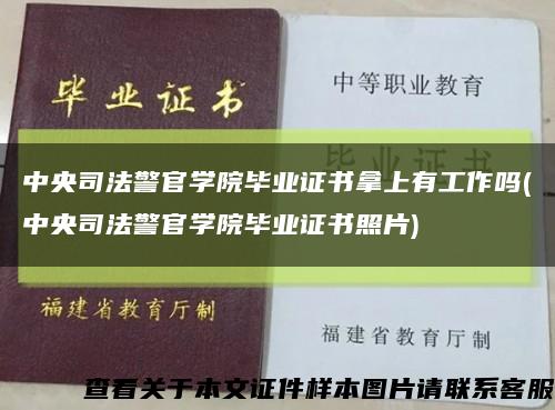 中央司法警官學院畢業證書拿上有工作嗎(中央司法警官學院畢業證書照片)縮略圖