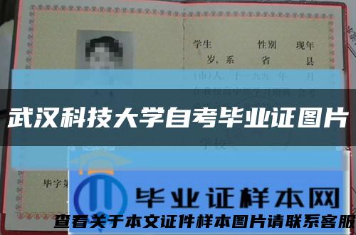 武漢科技大學自考畢業證圖片縮略圖