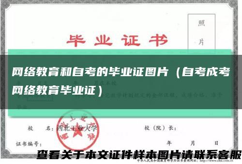 網絡教育和自考的畢業證圖片（自考成考網絡教育畢業證）縮略圖