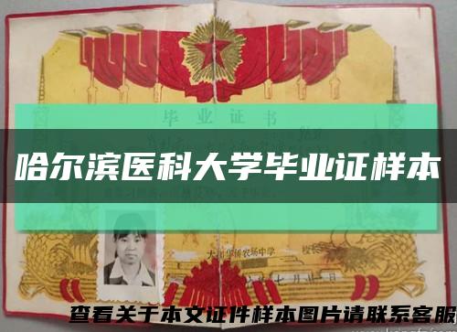 哈爾濱醫科大學畢業證樣本縮略圖
