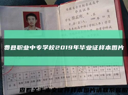 費縣職業中專學校2019年畢業證樣本圖片縮略圖