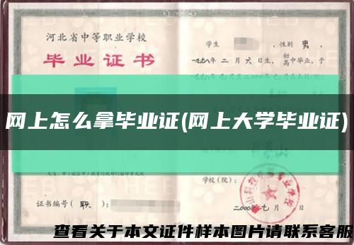 網上怎么拿畢業證(網上大學畢業證)縮略圖