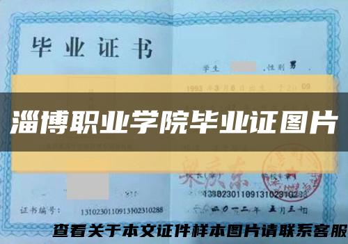 淄博職業學院畢業證圖片縮略圖