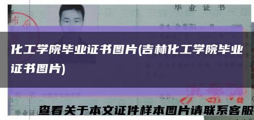 化工學院畢業證書圖片(吉林化工學院畢業證書圖片)縮略圖