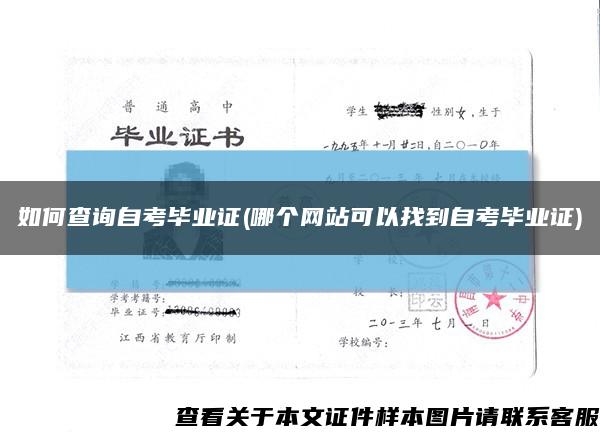 如何查詢自考畢業證(哪個網站可以找到自考畢業證)縮略圖