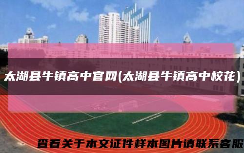 太湖縣牛鎮高中官網(太湖縣牛鎮高中?；?縮略圖