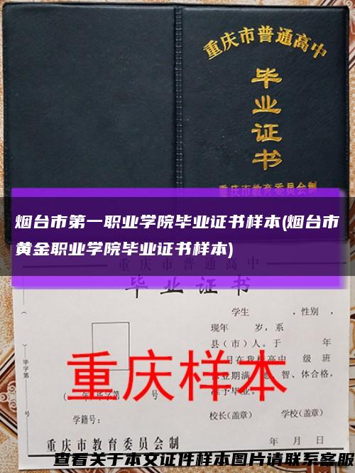 煙臺市第一職業學院畢業證書樣本(煙臺市黃金職業學院畢業證書樣本)縮略圖