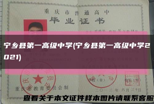 寧鄉縣第一高級中學(寧鄉縣第一高級中學2021)縮略圖