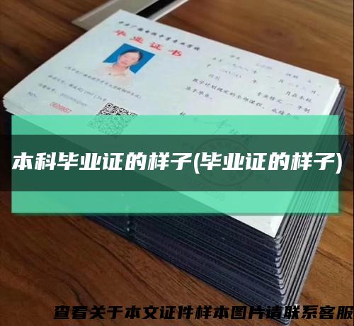 本科畢業證的樣子(畢業證的樣子)縮略圖