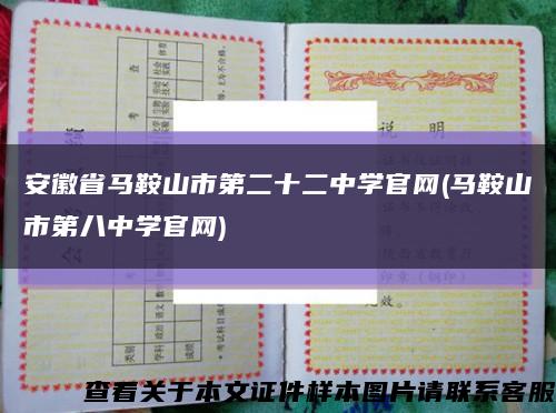 安徽省馬鞍山市第二十二中學官網(馬鞍山市第八中學官網)縮略圖