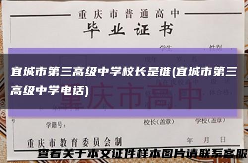 宜城市第三高級中學校長是誰(宜城市第三高級中學電話)縮略圖