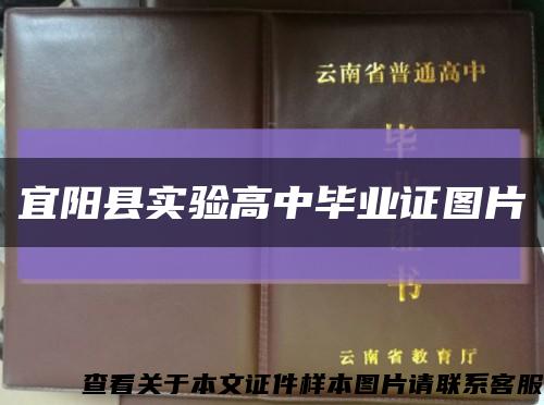 宜陽縣實驗高中畢業證圖片縮略圖