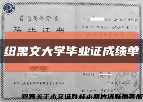 紐黑文大學畢業證成績單縮略圖