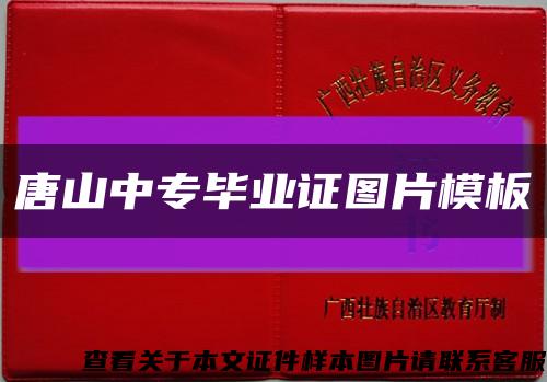 唐山中專畢業證圖片模板縮略圖