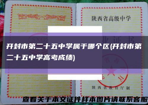 開封市第二十五中學屬于哪個區(開封市第二十五中學高考成績)縮略圖