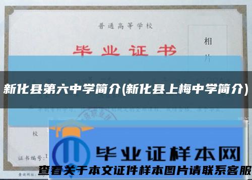 新化縣第六中學簡介(新化縣上梅中學簡介)縮略圖
