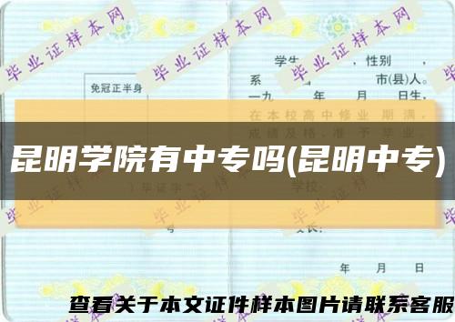 昆明學院有中專嗎(昆明中專)縮略圖