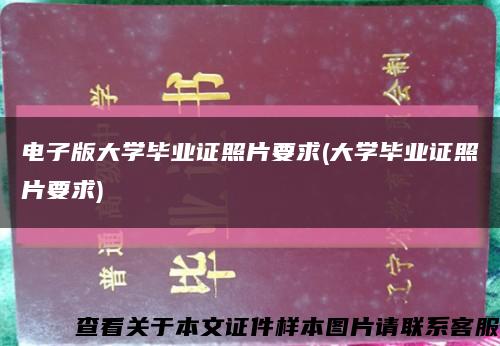 電子版大學畢業證照片要求(大學畢業證照片要求)縮略圖