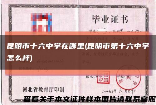 昆明市十六中學在哪里(昆明市第十六中學怎么樣)縮略圖