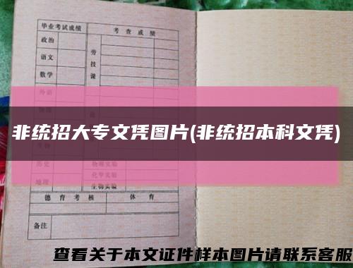 非統招大專文憑圖片(非統招本科文憑)縮略圖