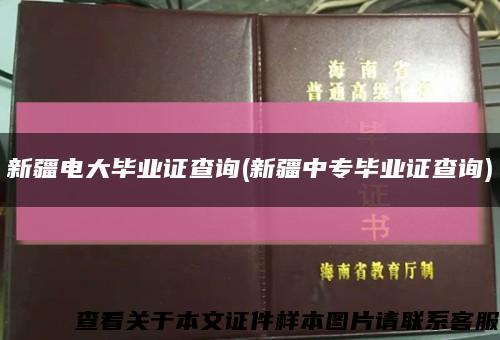 新疆電大畢業證查詢(新疆中專畢業證查詢)縮略圖