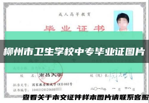 柳州市衛生學校中專畢業證圖片縮略圖