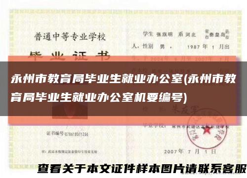 永州市教育局畢業生就業辦公室(永州市教育局畢業生就業辦公室機要編號)縮略圖
