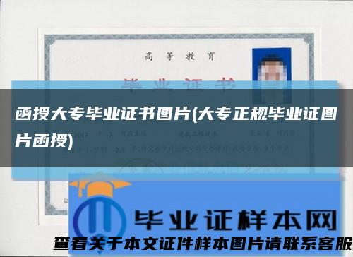 函授大專畢業證書圖片(大專正規畢業證圖片函授)縮略圖