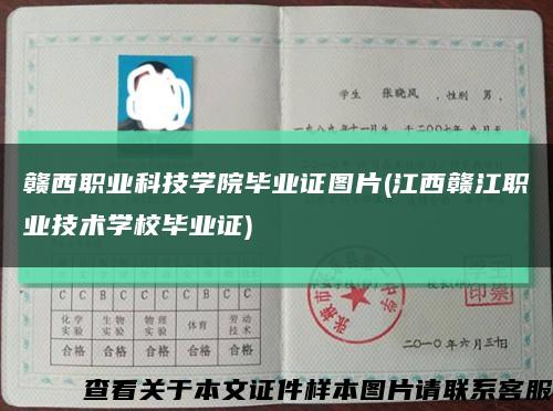 贛西職業科技學院畢業證圖片(江西贛江職業技術學校畢業證)縮略圖