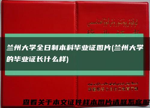 蘭州大學全日制本科畢業證圖片(蘭州大學的畢業證長什么樣)縮略圖