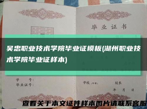 吳忠職業技術學院畢業證模板(湖州職業技術學院畢業證樣本)縮略圖