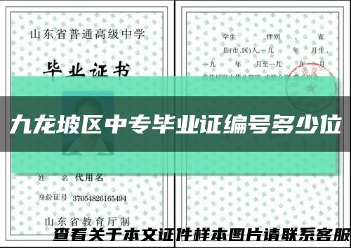 九龍坡區中專畢業證編號多少位縮略圖