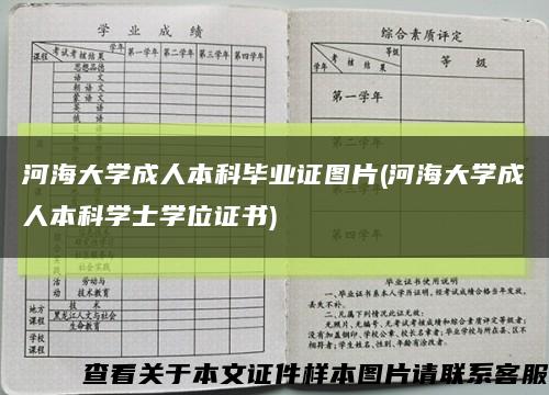 河海大學成人本科畢業證圖片(河海大學成人本科學士學位證書)縮略圖