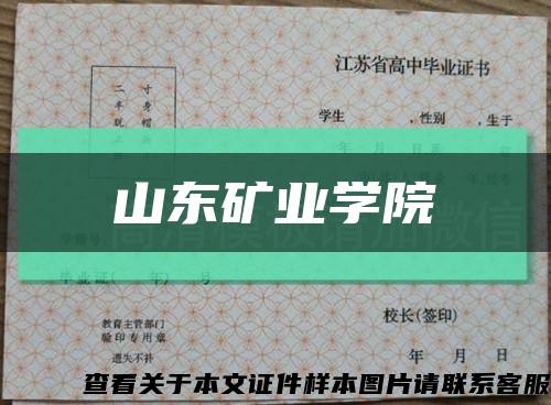 山東礦業學院縮略圖