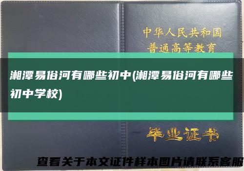 湘潭易俗河有哪些初中(湘潭易俗河有哪些初中學校)縮略圖