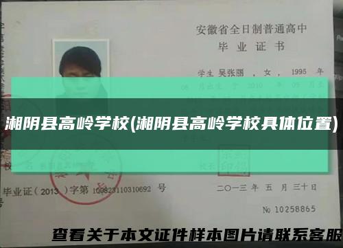 湘陰縣高嶺學校(湘陰縣高嶺學校具體位置)縮略圖