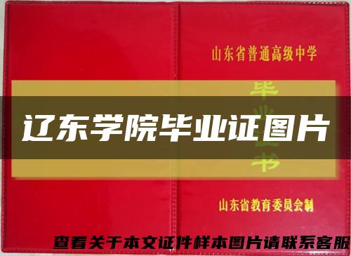 遼東學院畢業證圖片縮略圖