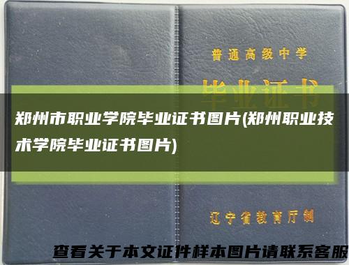 鄭州市職業學院畢業證書圖片(鄭州職業技術學院畢業證書圖片)縮略圖