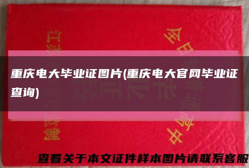 重慶電大畢業證圖片(重慶電大官網畢業證查詢)縮略圖