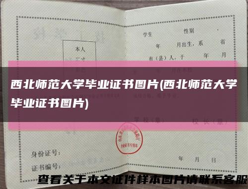 西北師范大學畢業證書圖片(西北師范大學畢業證書圖片)縮略圖
