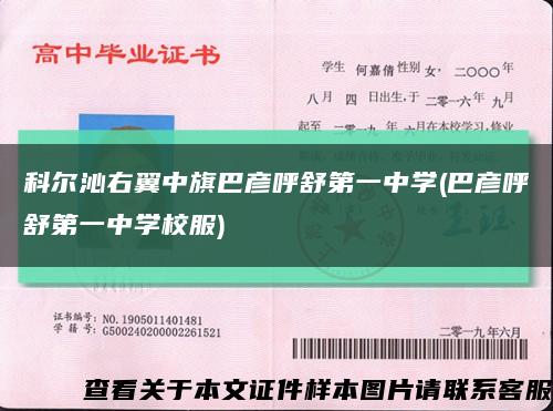 科爾沁右翼中旗巴彥呼舒第一中學(巴彥呼舒第一中學校服)縮略圖