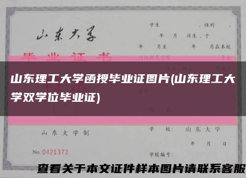 山東理工大學函授畢業證圖片(山東理工大學雙學位畢業證)縮略圖