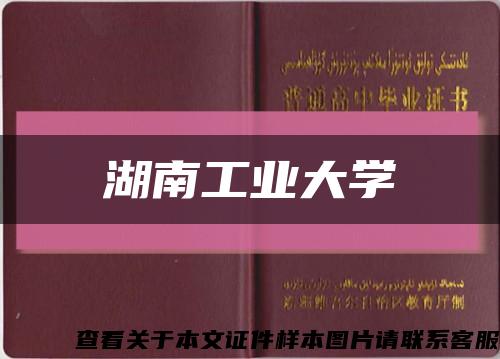 湖南工業大學縮略圖