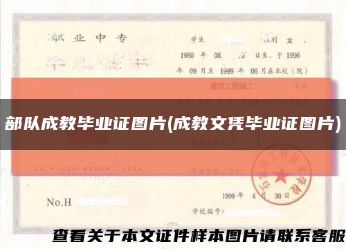 部隊成教畢業證圖片(成教文憑畢業證圖片)縮略圖