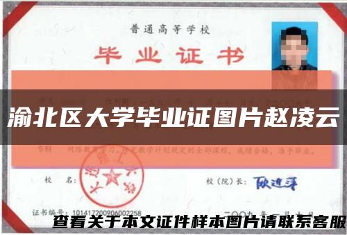 渝北區大學畢業證圖片趙凌云縮略圖