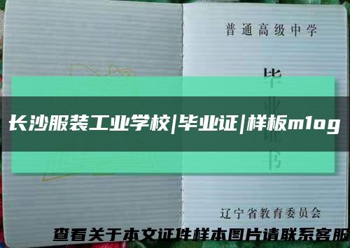 長沙服裝工業學校|畢業證|樣板m1og縮略圖