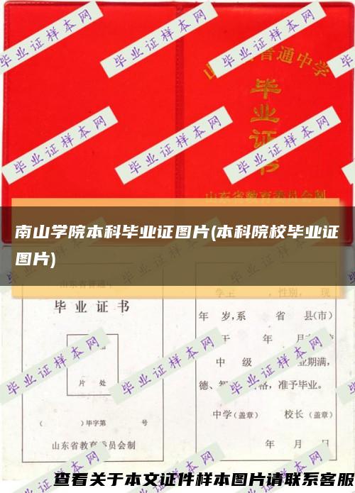 南山學院本科畢業證圖片(本科院校畢業證圖片)縮略圖