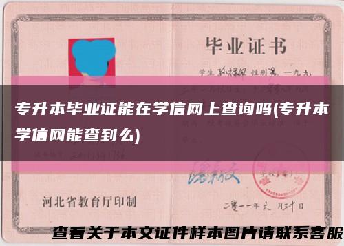專升本畢業證能在學信網上查詢嗎(專升本學信網能查到么)縮略圖