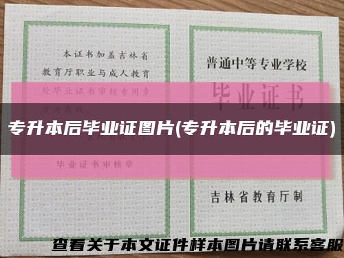 專升本后畢業證圖片(專升本后的畢業證)縮略圖