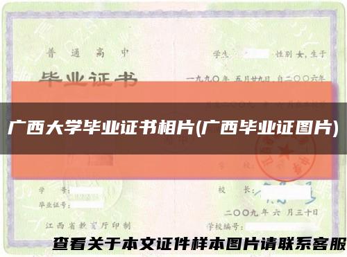 廣西大學畢業證書相片(廣西畢業證圖片)縮略圖
